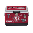 26qt Alabama Crimson Tide Medley Metal Cooler