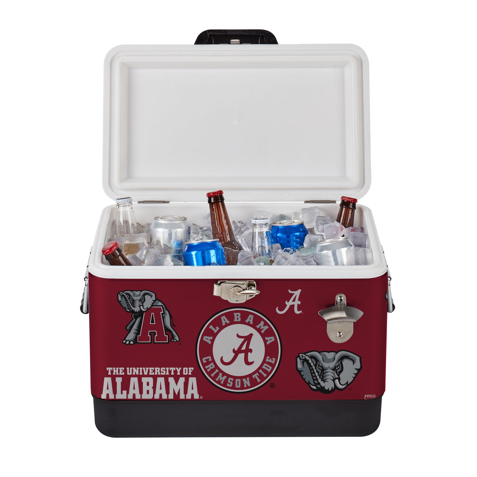 26qt Alabama Crimson Tide Medley Metal Cooler