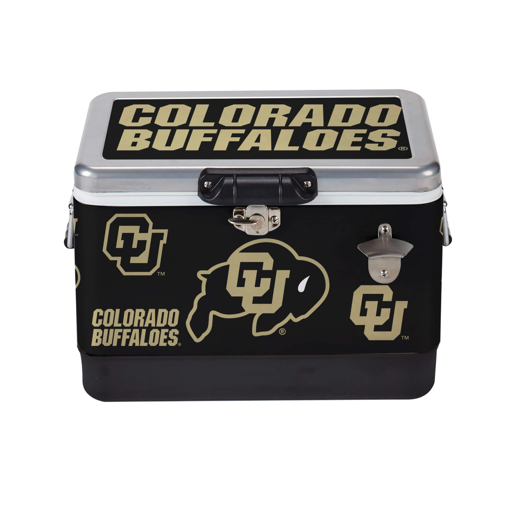 26qt Colorado Buffaloes Medley Metal Cooler