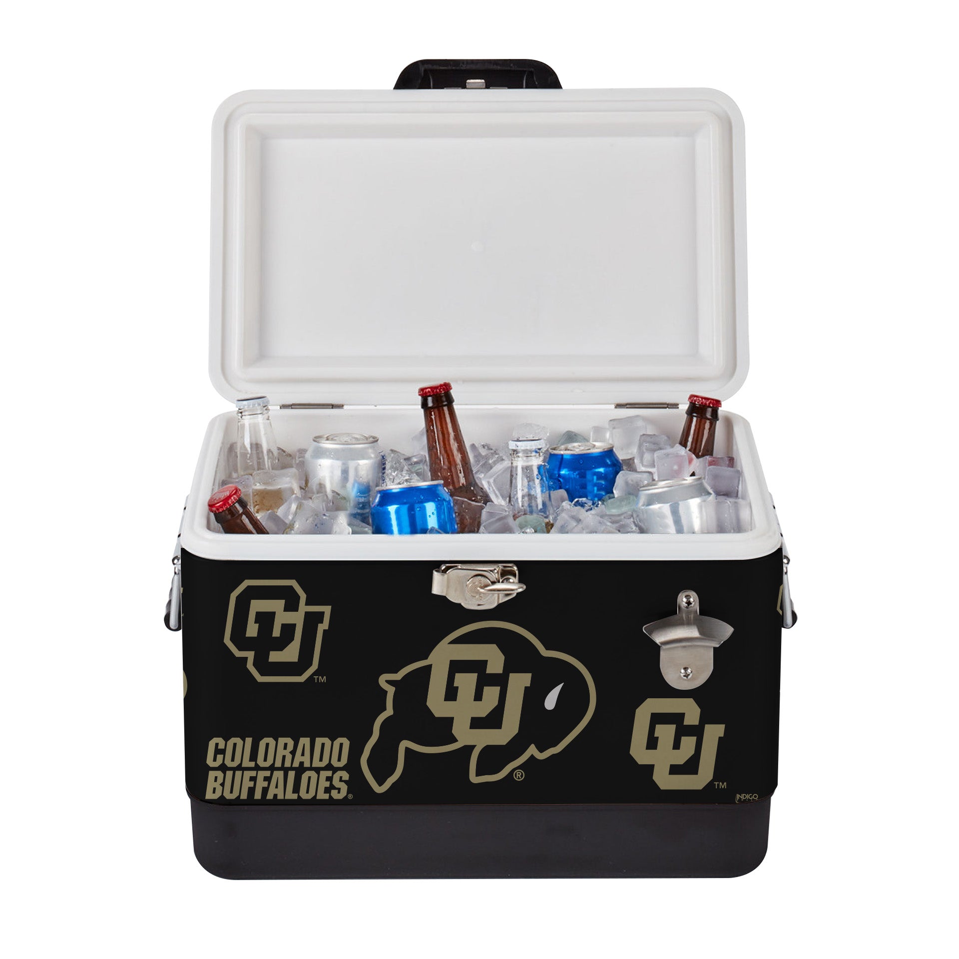 26qt Colorado Buffaloes Medley Metal Cooler