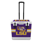 37qt LSU Tigers Rotomolded Wheeled Cooler