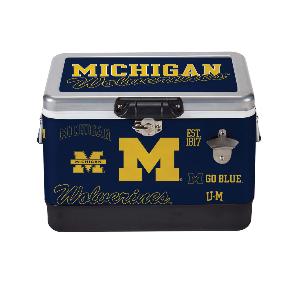 26qt Michigan Wolverines Medley Metal Cooler