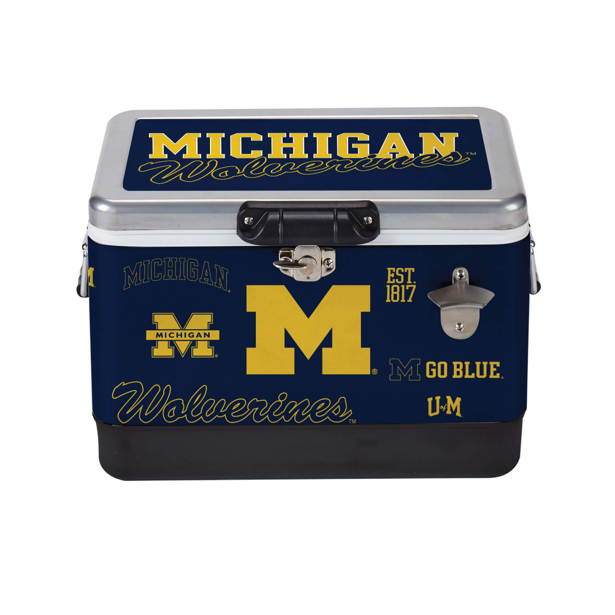 26qt Michigan Wolverines Medley Metal Cooler