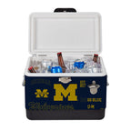 26qt Michigan Wolverines Medley Metal Cooler