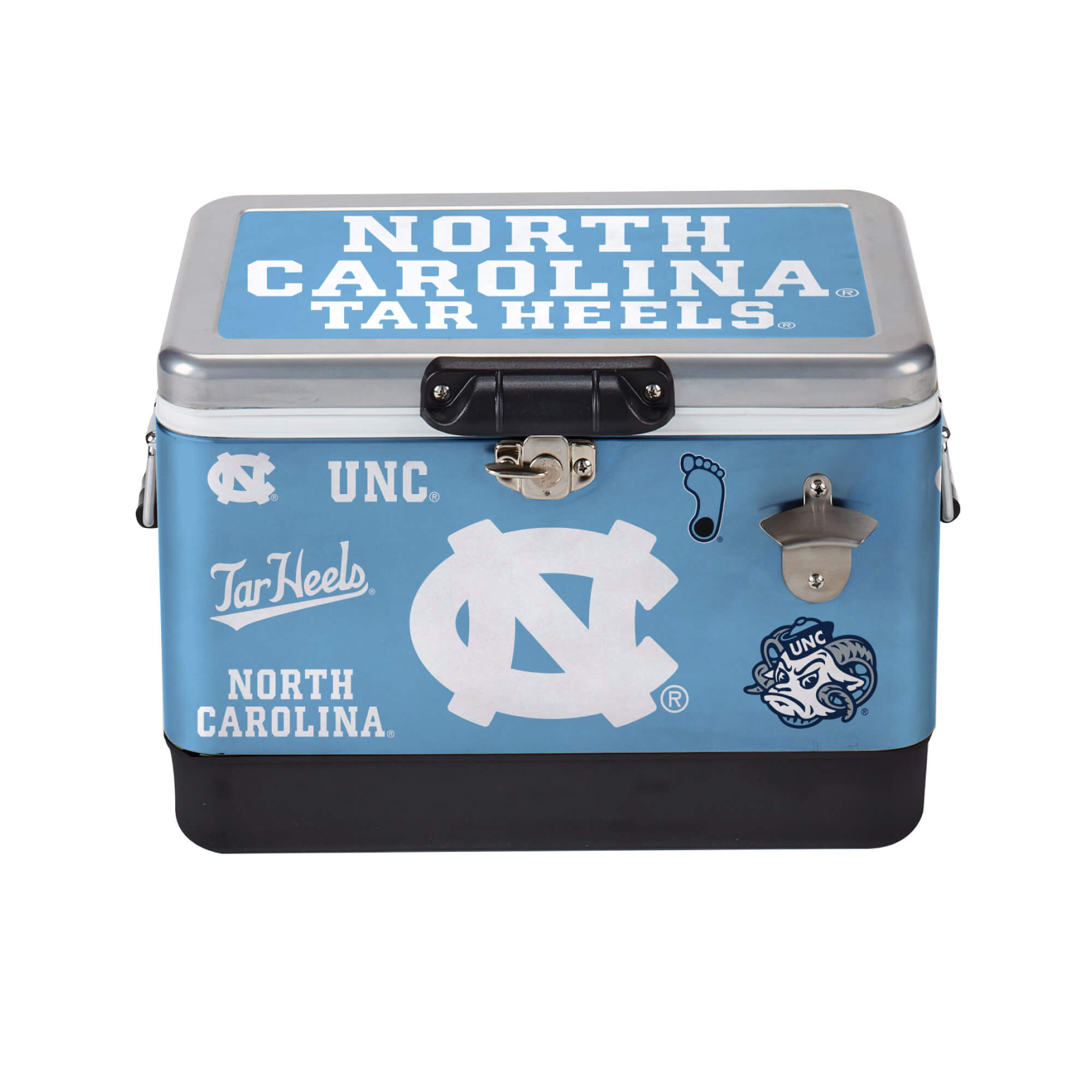 26qt North Carolina Tar Heels Medley Metal Cooler