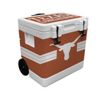37qt Texas Longhorns Rotomolded Wheeled Cooler