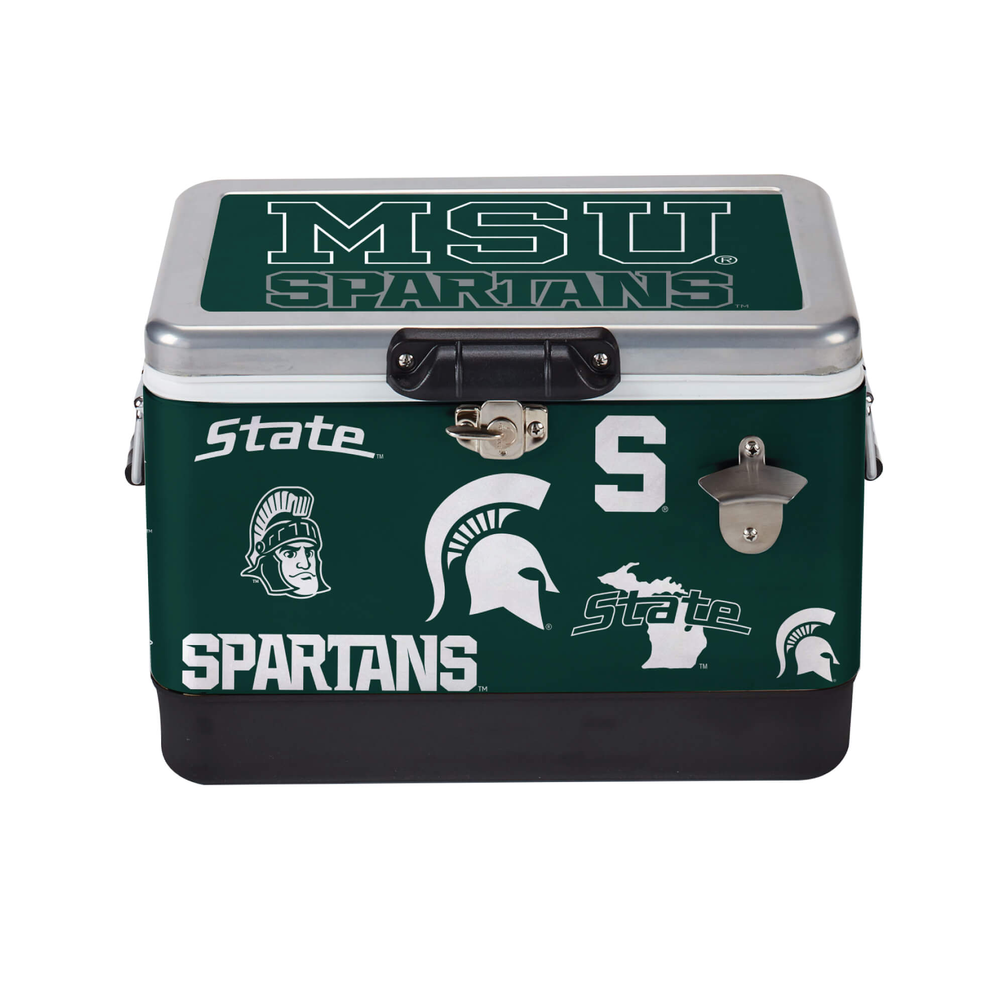 26qt Michigan State Spartans Medley Metal Cooler