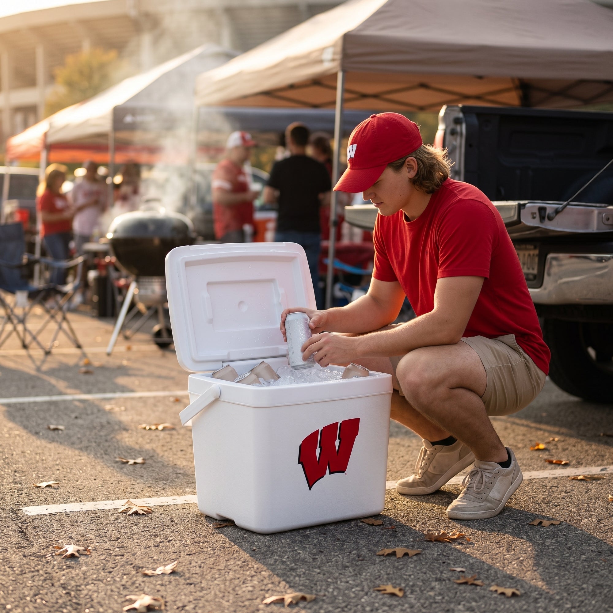 16qt Wisconsin Badgers Tailgate Cooler