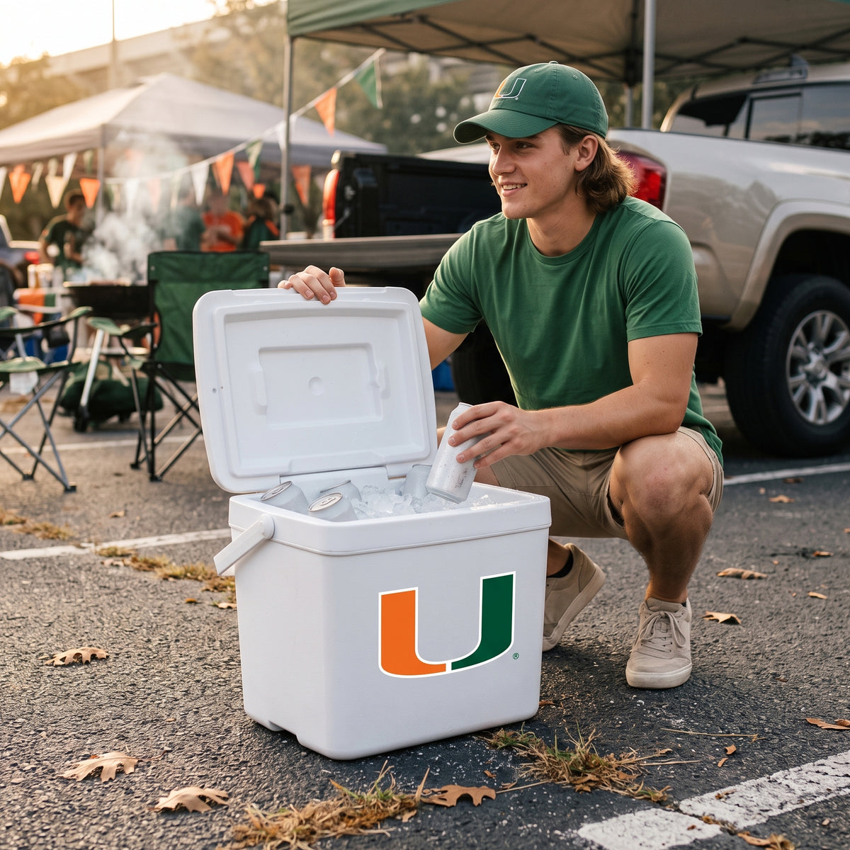 16qt Miami Hurricanes Tailgate Cooler