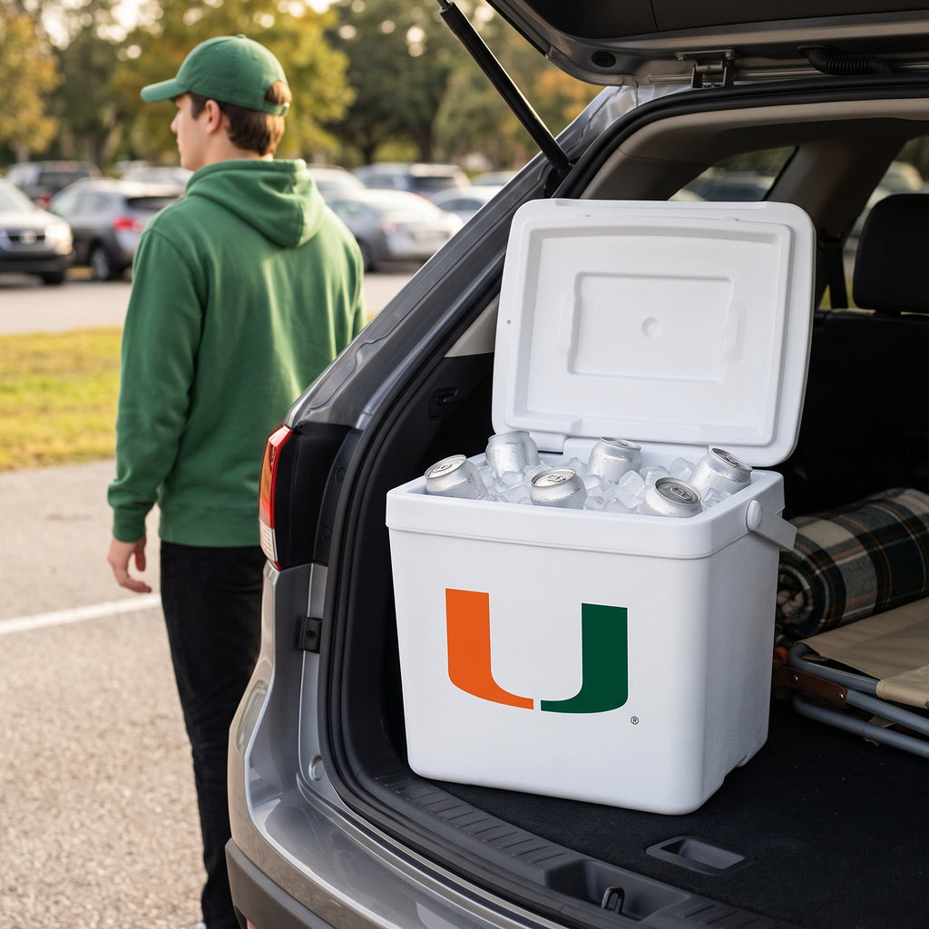 16qt Miami Hurricanes Tailgate Cooler