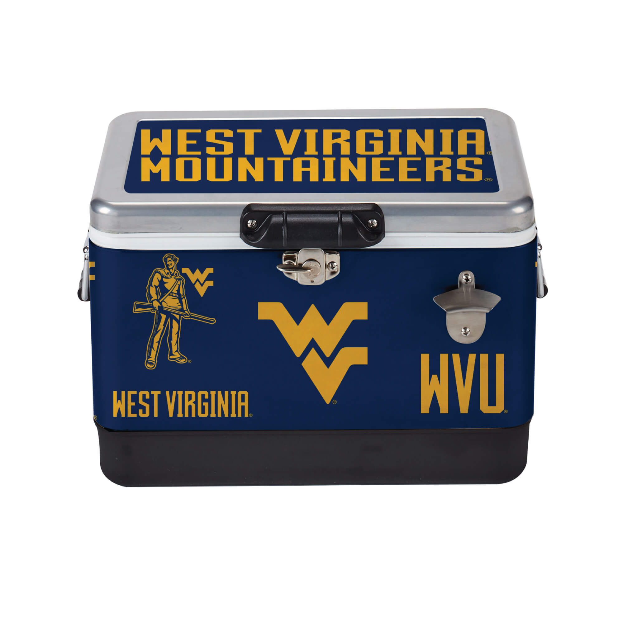 26qt West Virginia Mountaineers Medley Steel Cooler