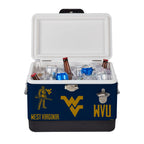 26qt West Virginia Mountaineers Medley Steel Cooler