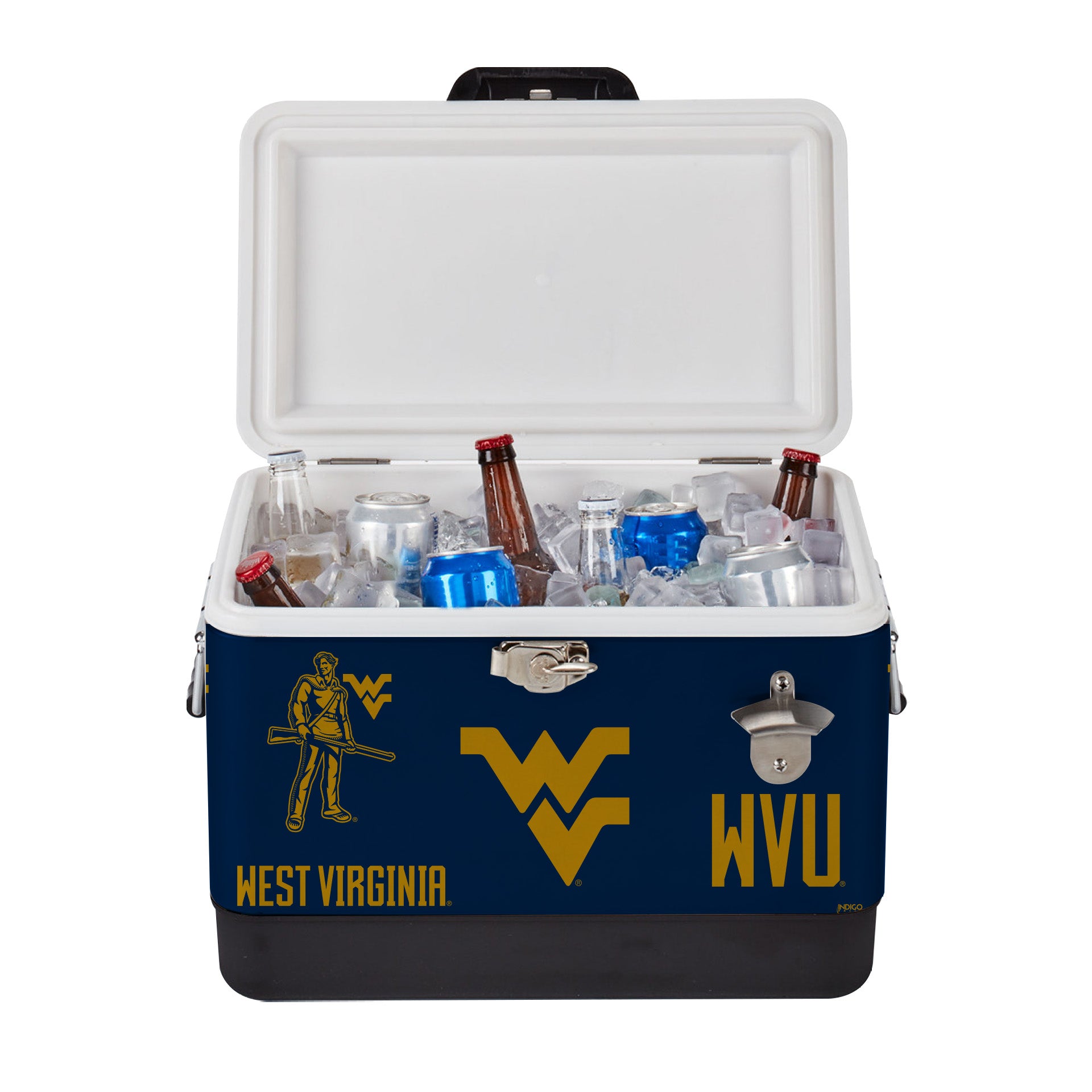 26qt West Virginia Mountaineers Medley Steel Cooler