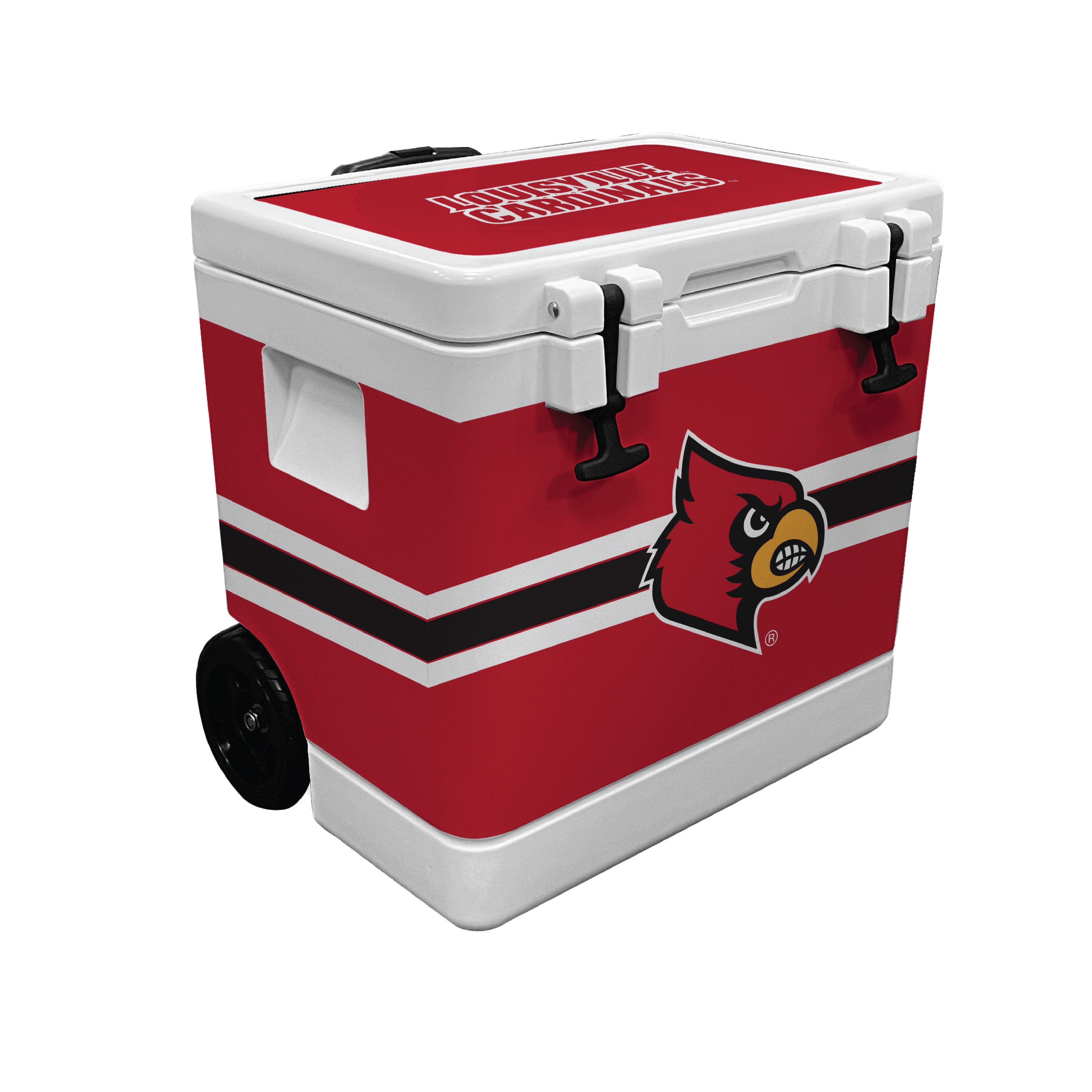 37QT Louisville Cardinals Wheeled Cooler