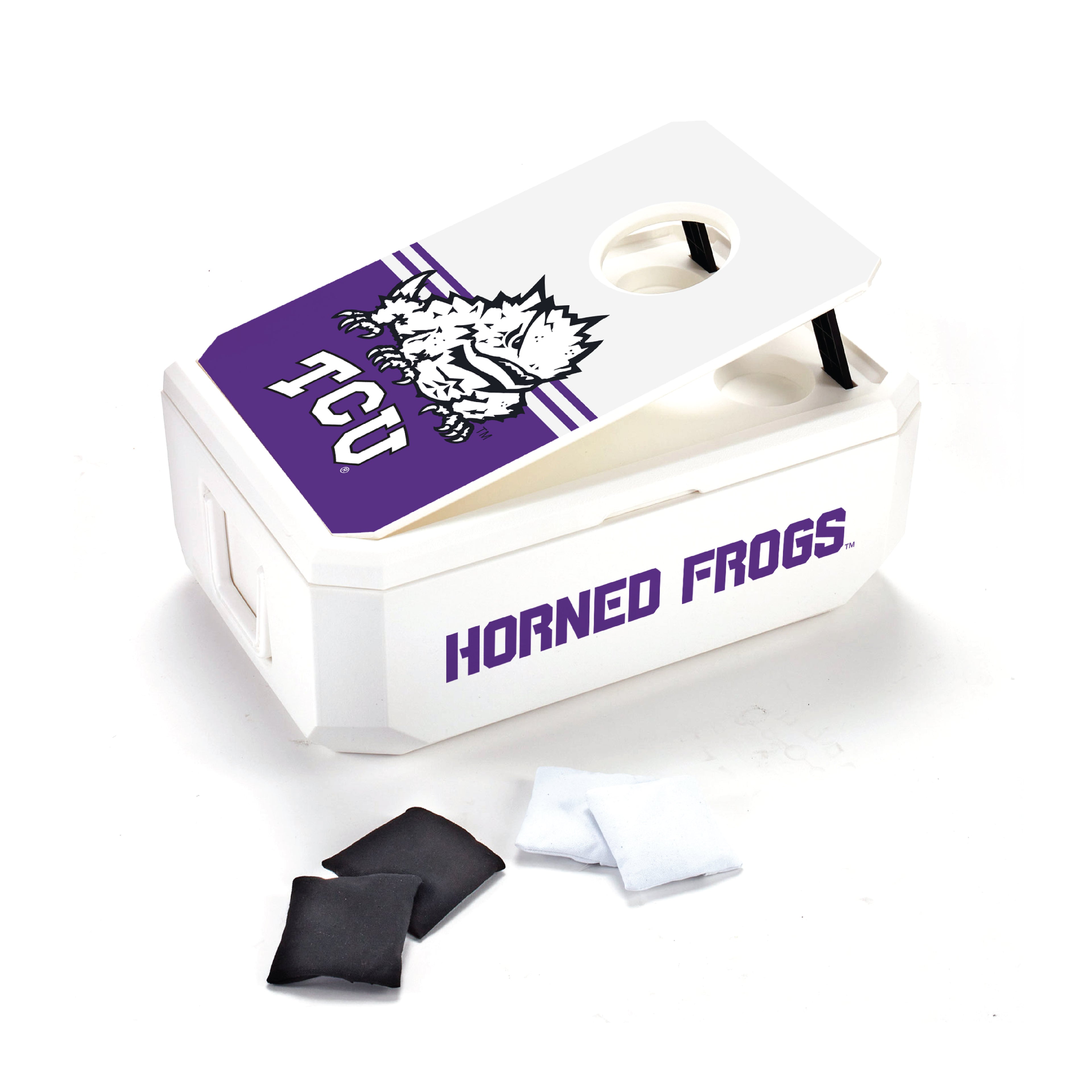 37qt TCU Horned Frogs Cornhole Cooler