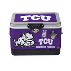 26qt TCU Horned Frogs Medley Steel Cooler