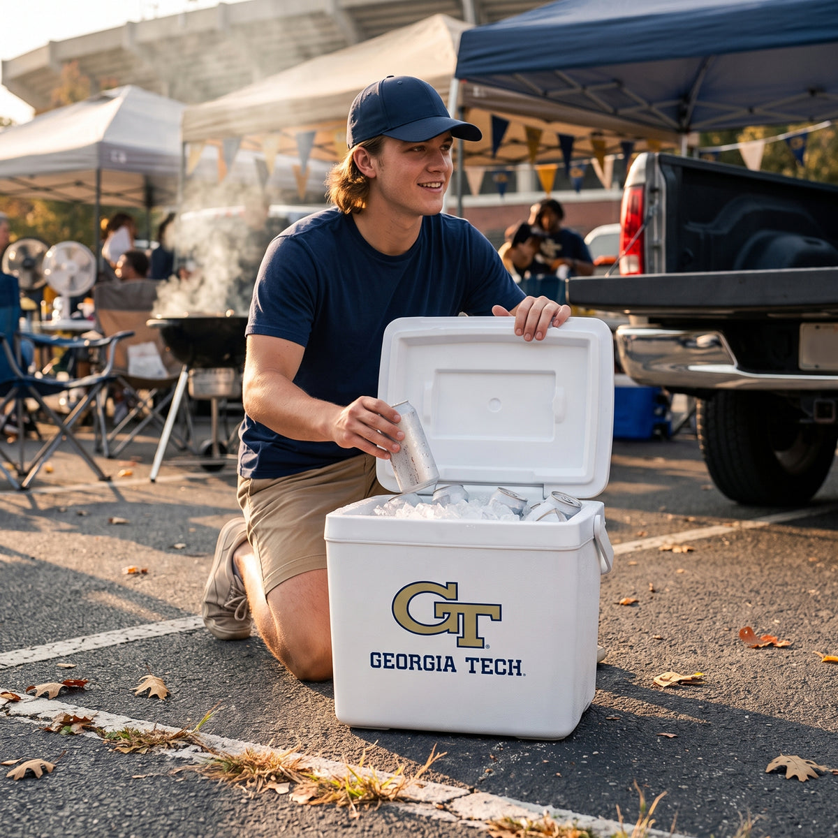 16qt Georgia Tech Yellow Jackets Tailgate Cooler