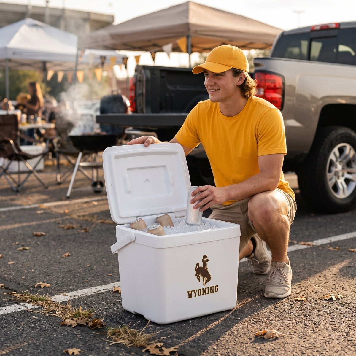 16qt Wyoming Cowboys Tailgate Cooler