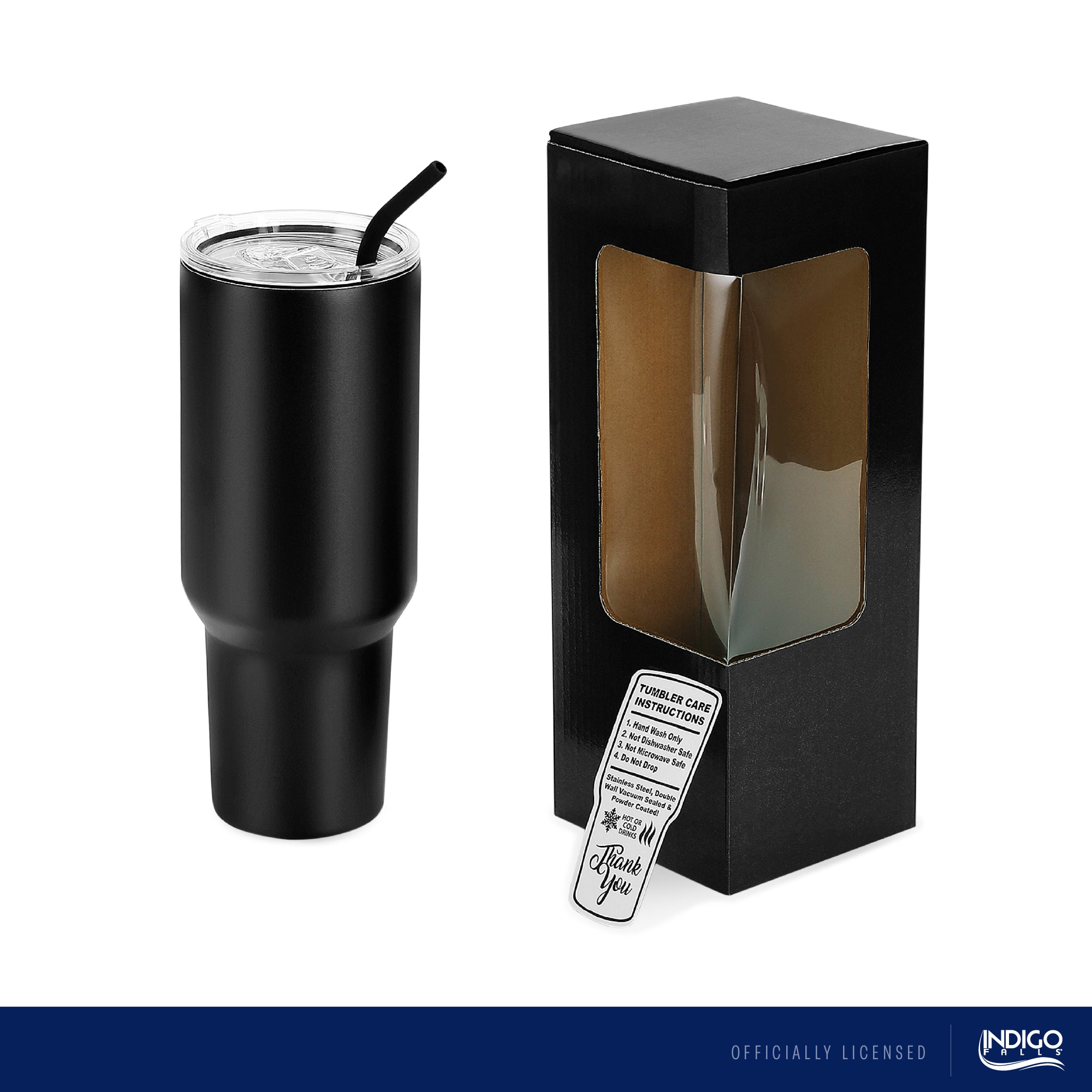 48oz Vanderbilt Commodores Gold Black Anodized Tumbler
