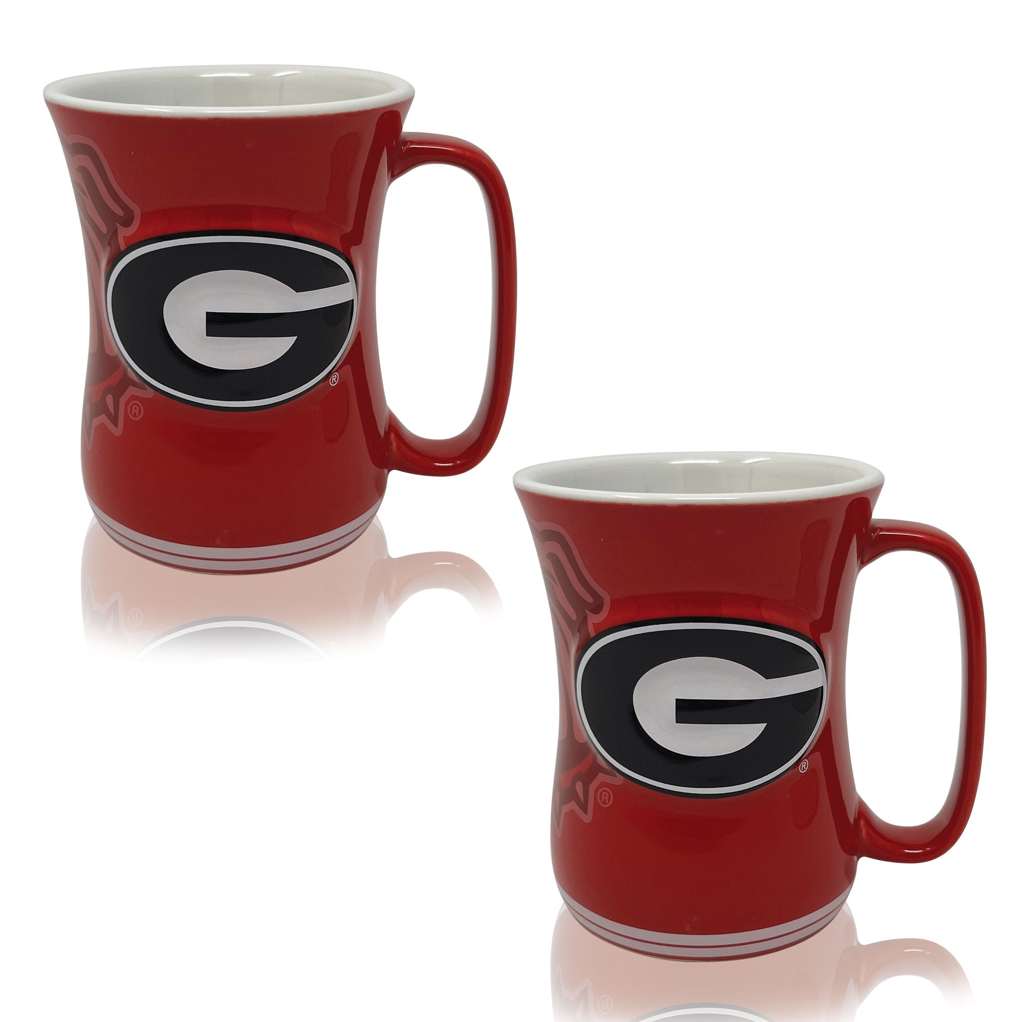 Set of 2 | 16oz Georgia Bulldogs Barista Mugs