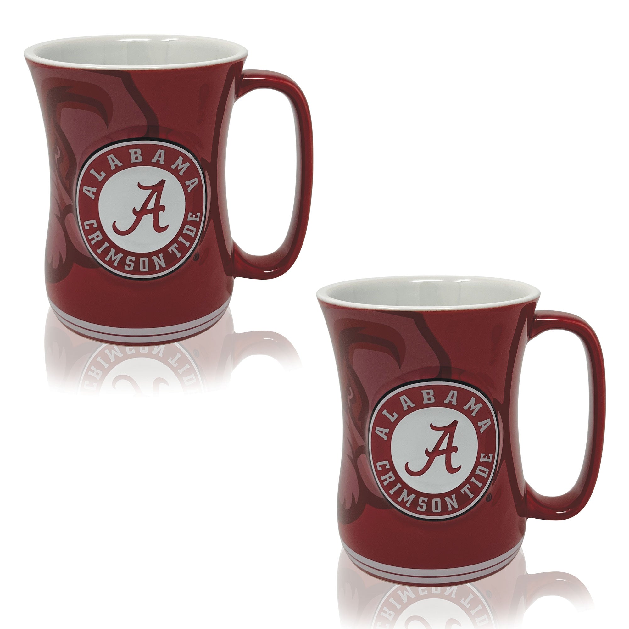 Set of 2 | 16oz Alabama Crimson Tide Barista Mugs