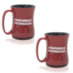Set of 2 | 16oz Arkansas Razorbacks Barista Mugs