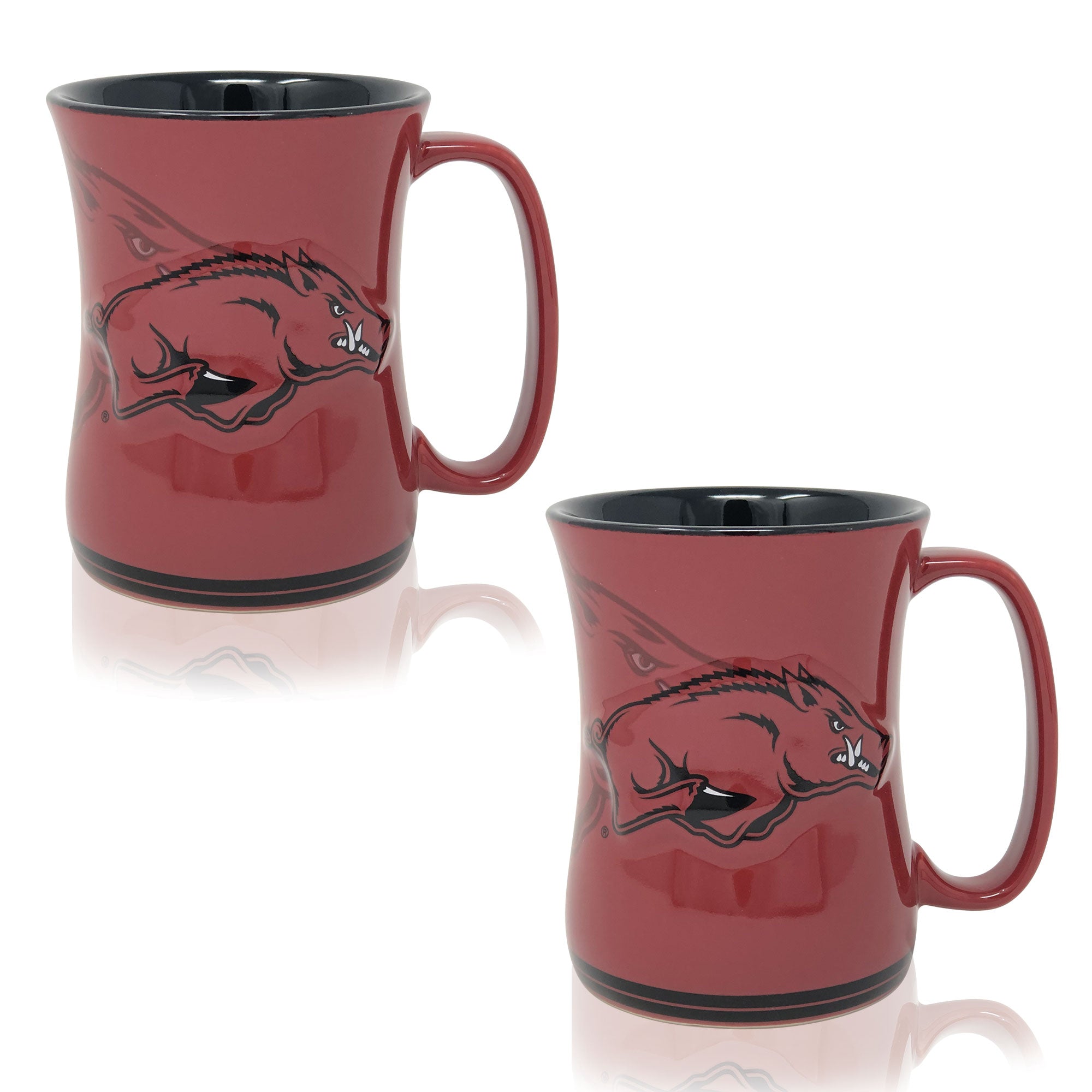 Set of 2 | 16oz Arkansas Razorbacks Barista Mugs