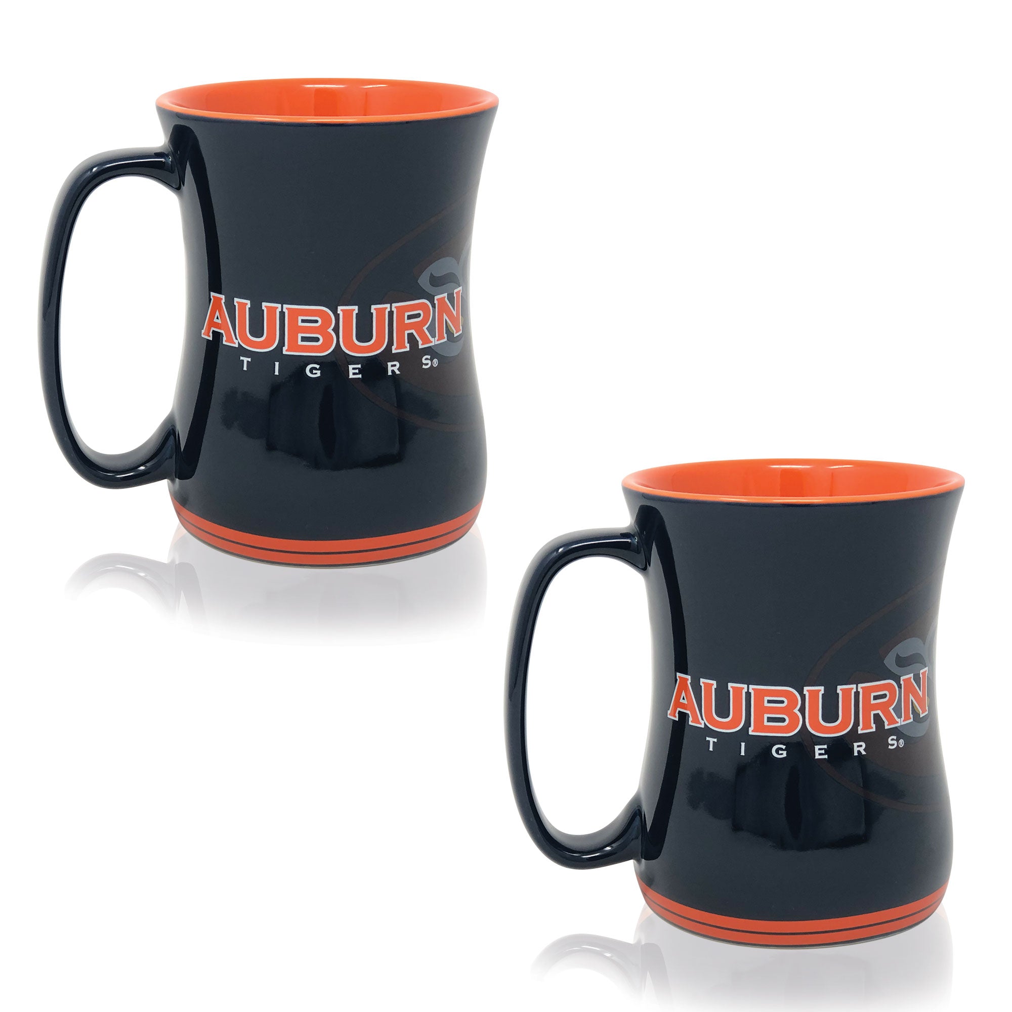 Set of 2 | 16oz Auburn Tigers Barista Mugs