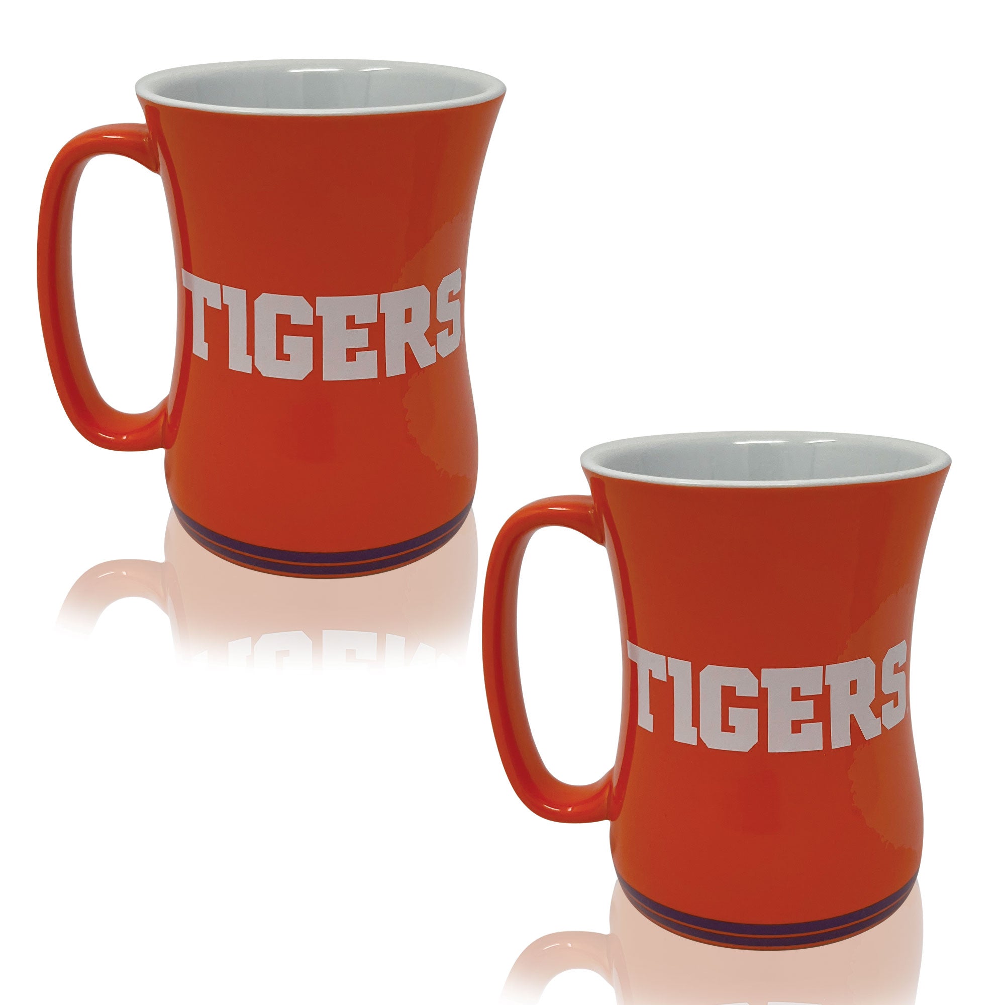Set of 2 | 16oz Clemson Tigers Barista Mugs