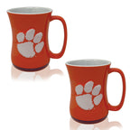 Set of 2 | 16oz Clemson Tigers Barista Mugs
