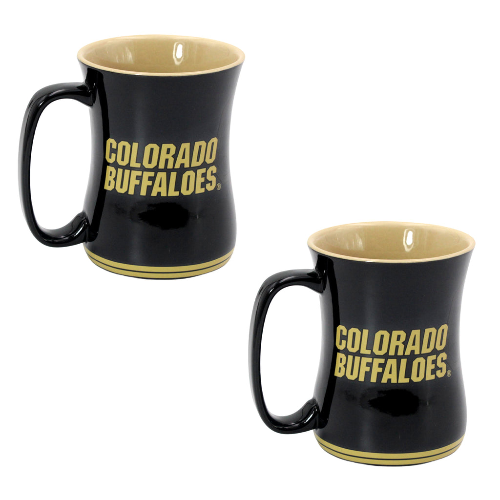 Set of 2 | 16oz Colorado Buffaloes Barista Mugs