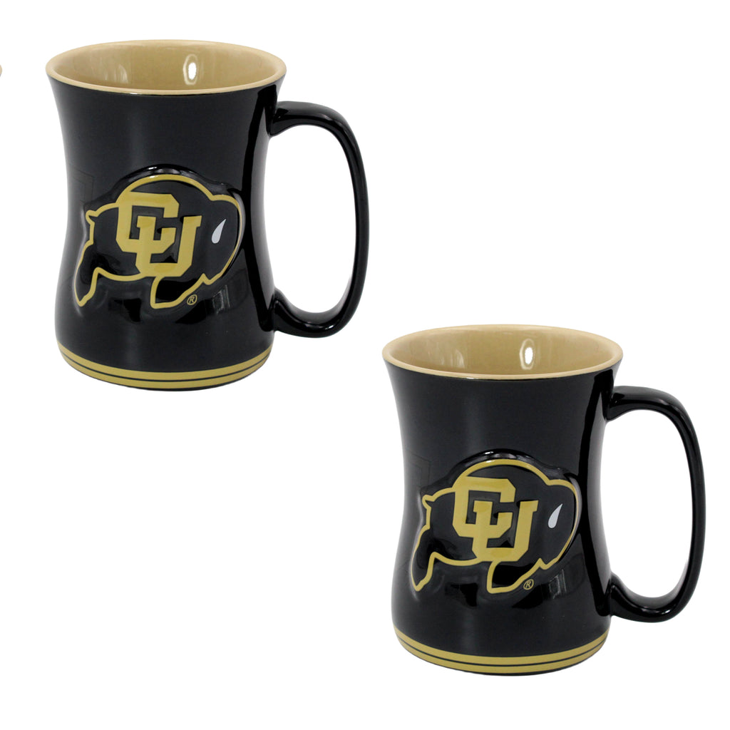 Set of 2 | 16oz Colorado Buffaloes Barista Mugs