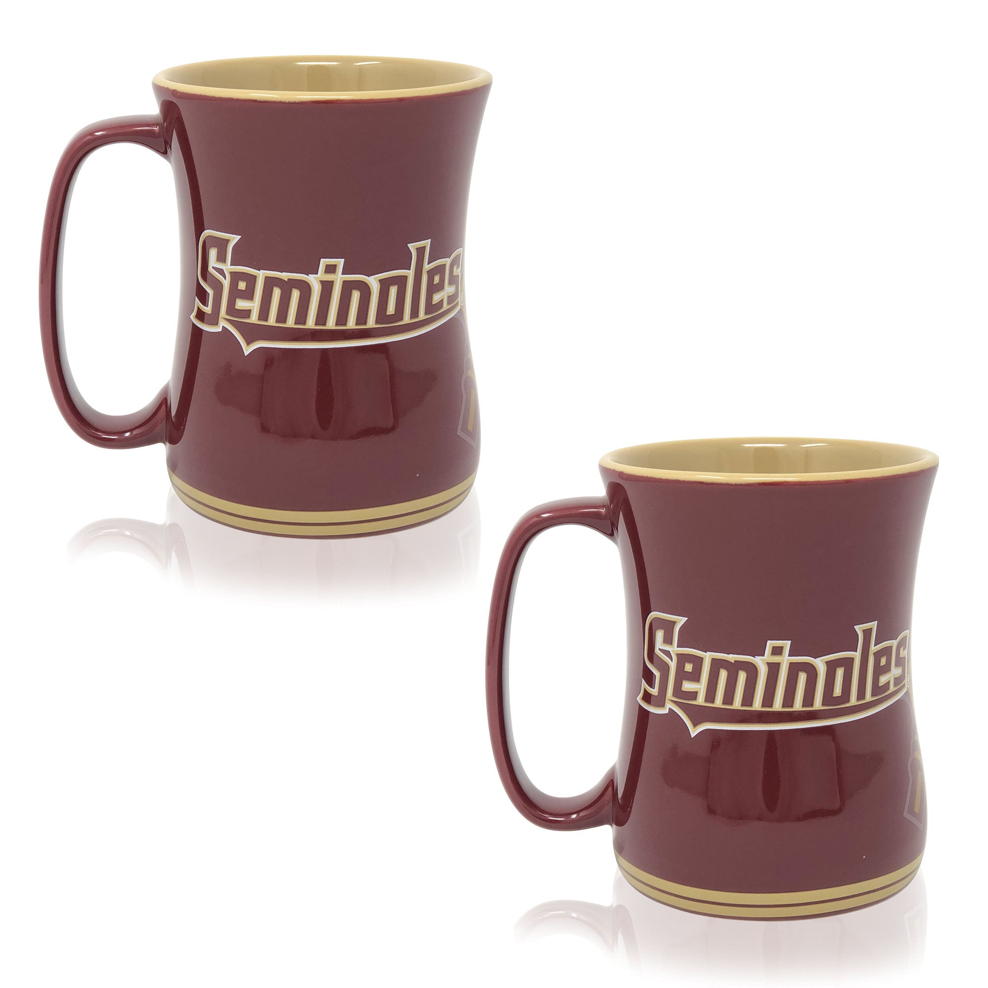 Set of 2 | 16oz Florida State Seminoles Barista Mugs
