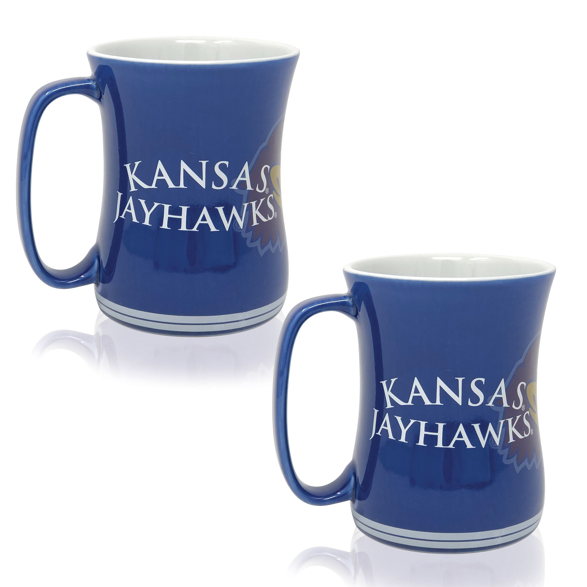 Set of 2 | 16oz Kansas Jayhawks Barista Mugs