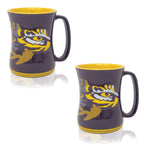 Set of 2 | 16oz LSU Tigers Barista Mugs