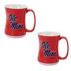 Set of 2 | 16oz Ole Miss Rebels Barista Mugs