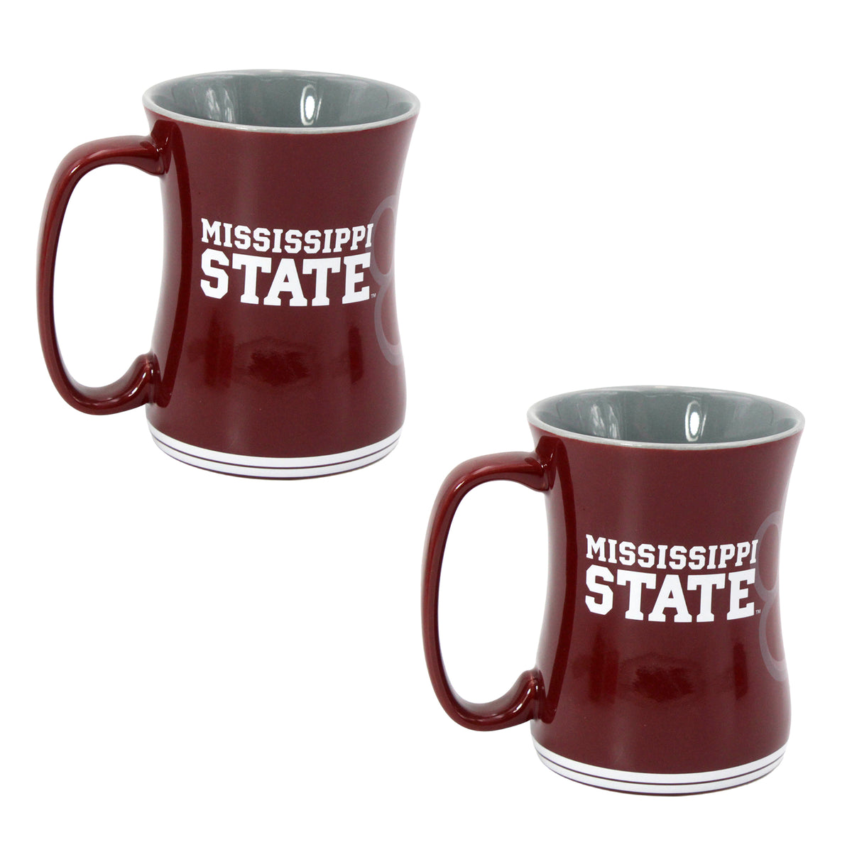 Set of 2 | 16oz Mississippi State Bulldogs Barista Mugs