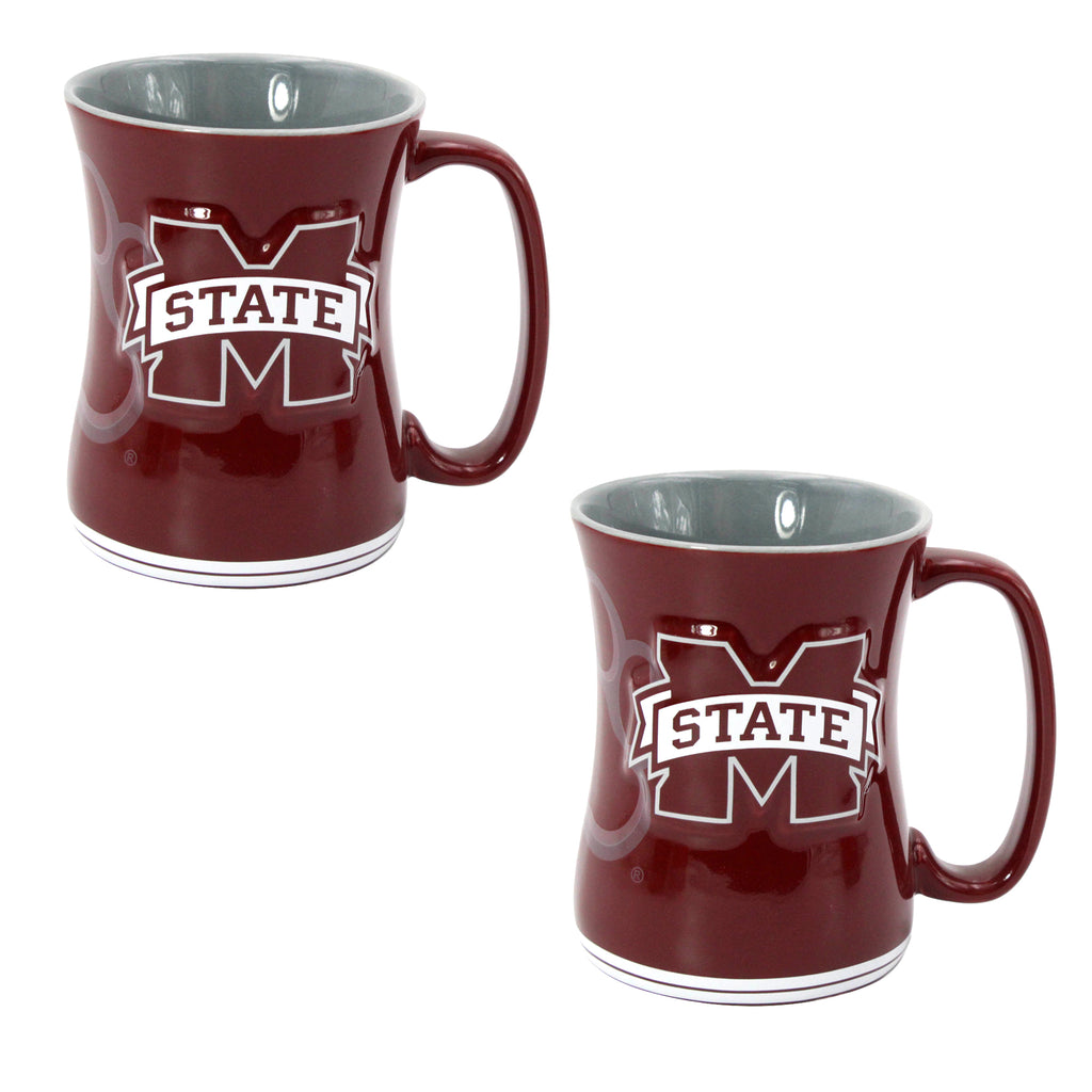 Set of 2 | 16oz Mississippi State Bulldogs Barista Mugs