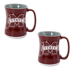 Set of 2 | 16oz Mississippi State Bulldogs Barista Mugs