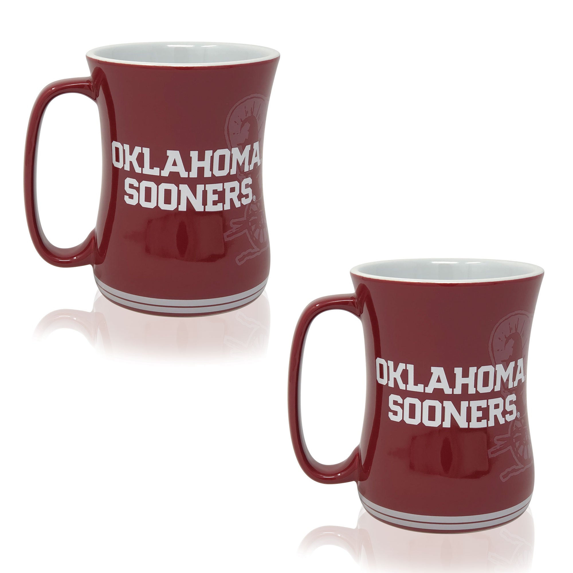 Set of 2 | 16oz Oklahoma Sooners Barista Mugs