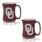 Set of 2 | 16oz Oklahoma Sooners Barista Mugs