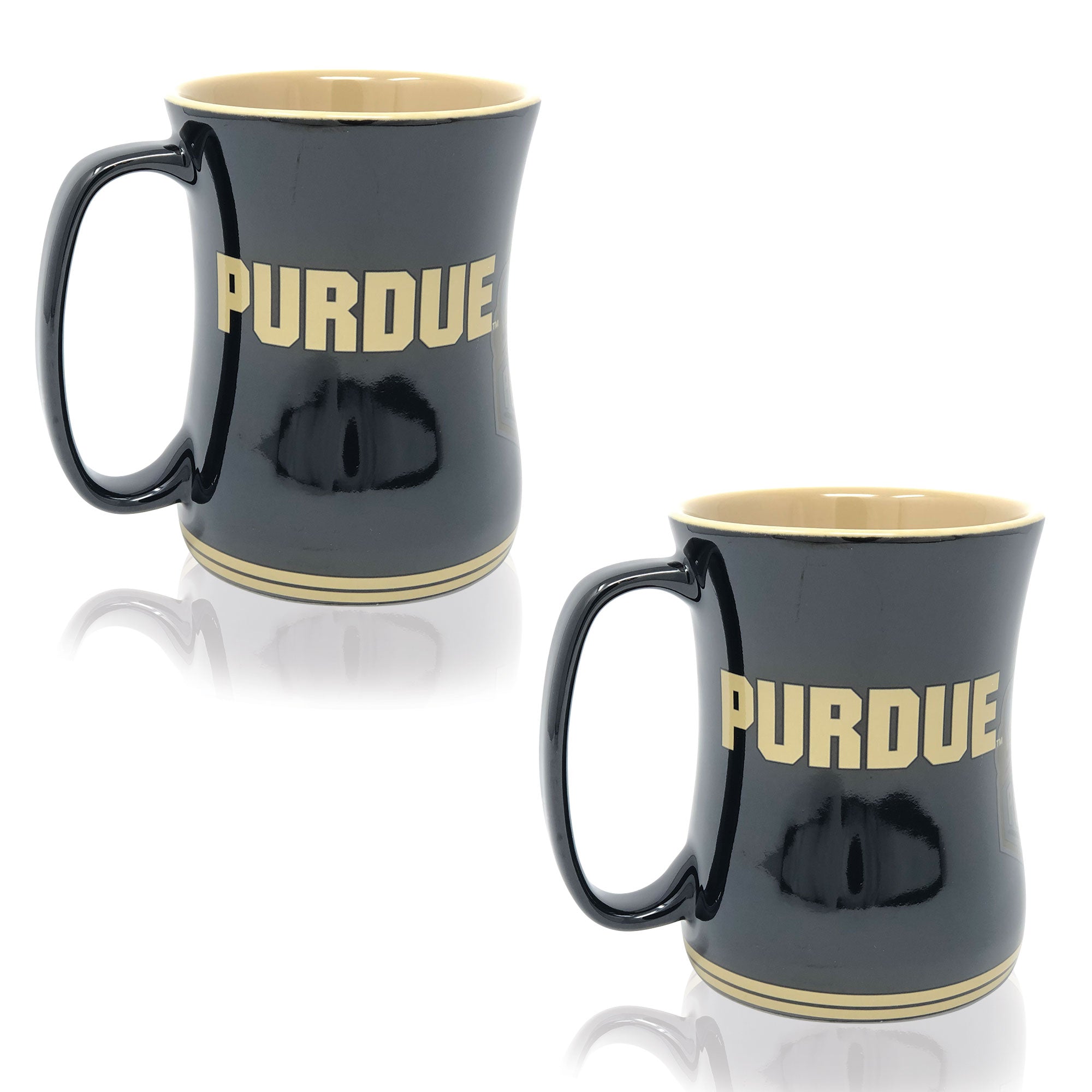 Set of 2 | 16oz Purdue Boilermakers Barista Mugs