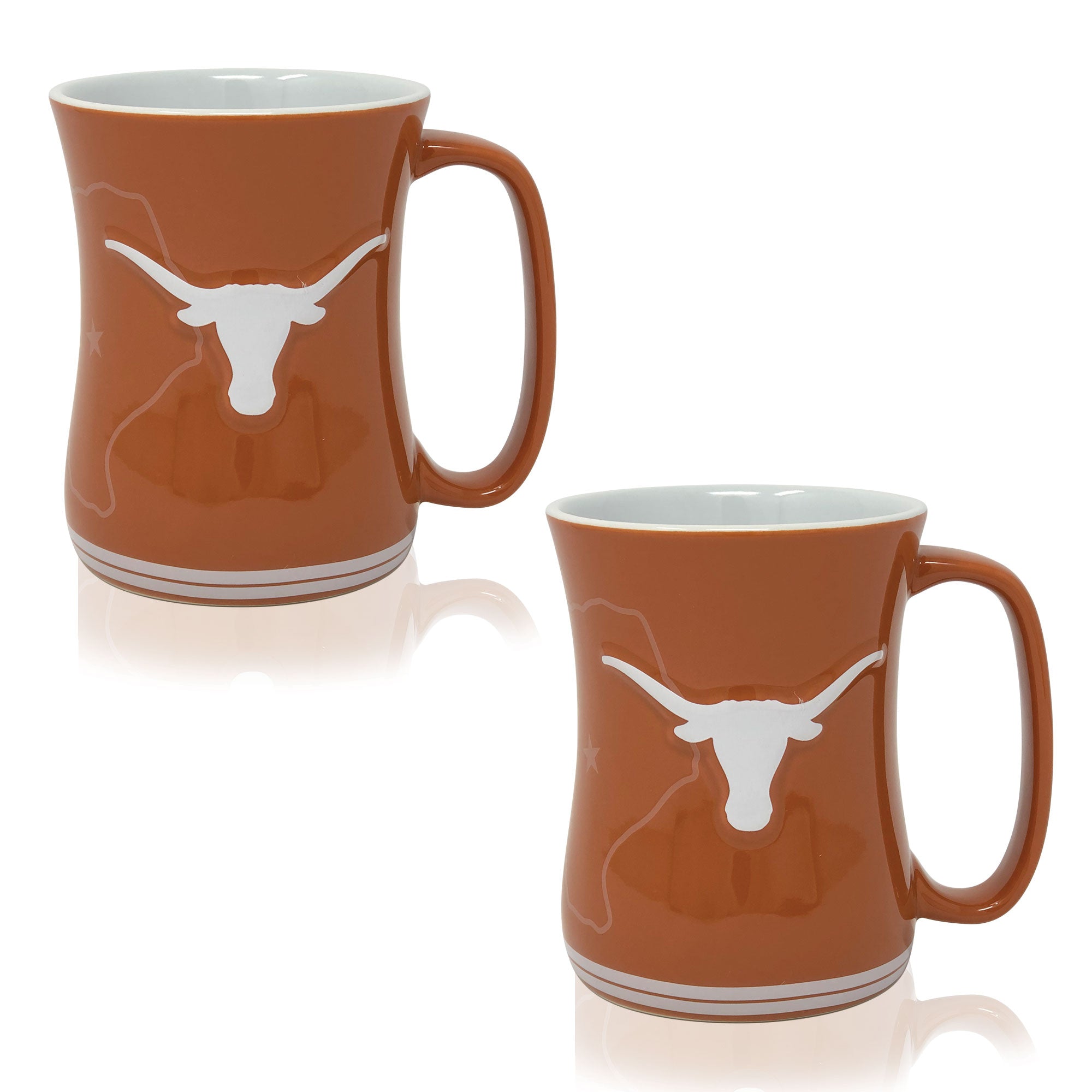 Set of 2 | 16oz Texas Longhorns Barista Mugs