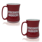 Set of 2 | 16oz Wisconsin Badgers Barista Mugs
