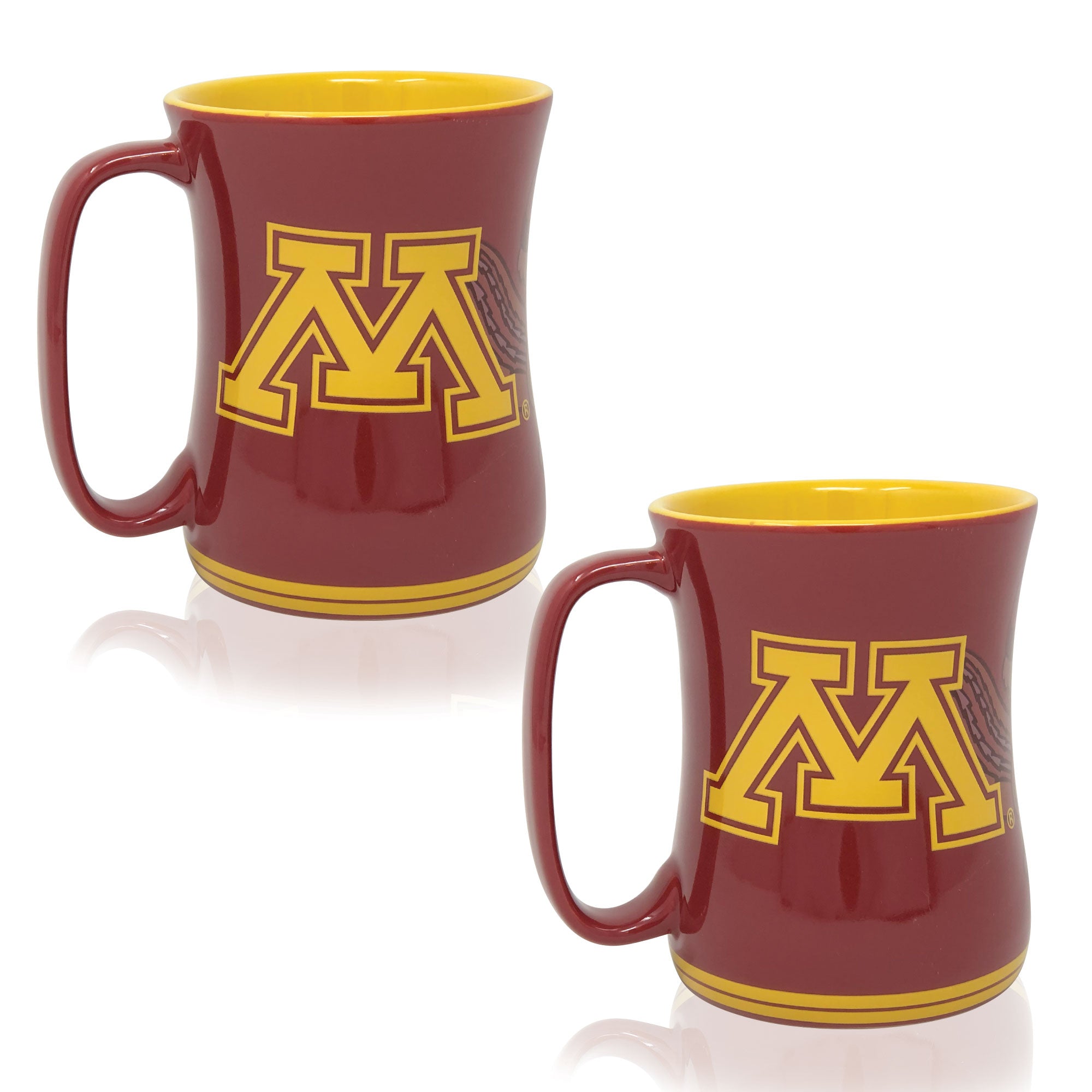 Set of 2 | 16oz Minnesota Golden Gophers Barista Mugs
