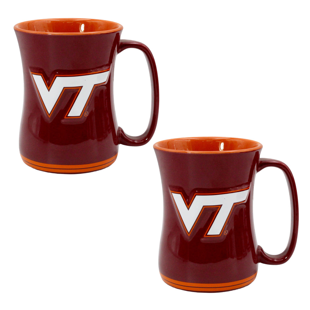 Set of 2 | 16oz Virginia Tech Hokies Barista Mugs