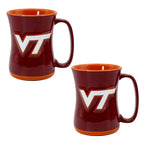 Set of 2 | 16oz Virginia Tech Hokies Barista Mugs