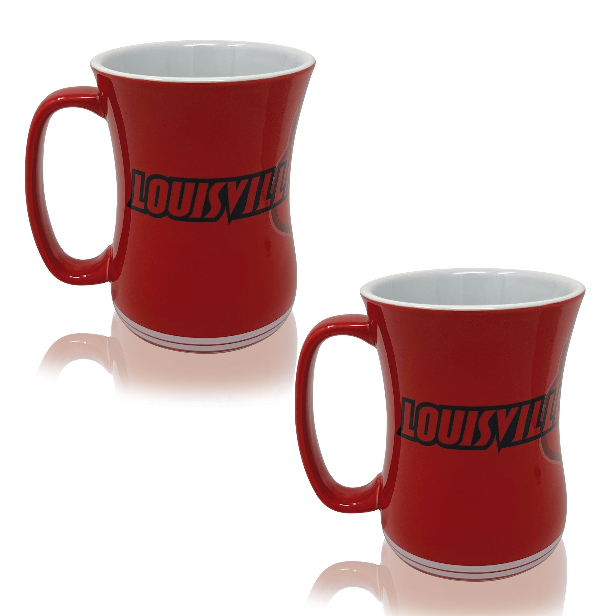 Set of 2 | 16oz Louisville Cardinals Barista Mugs