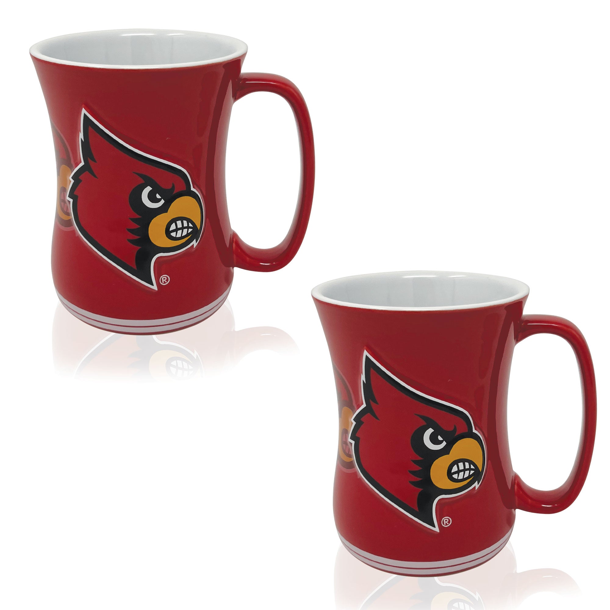 Set of 2 | 16oz Louisville Cardinals Barista Mugs