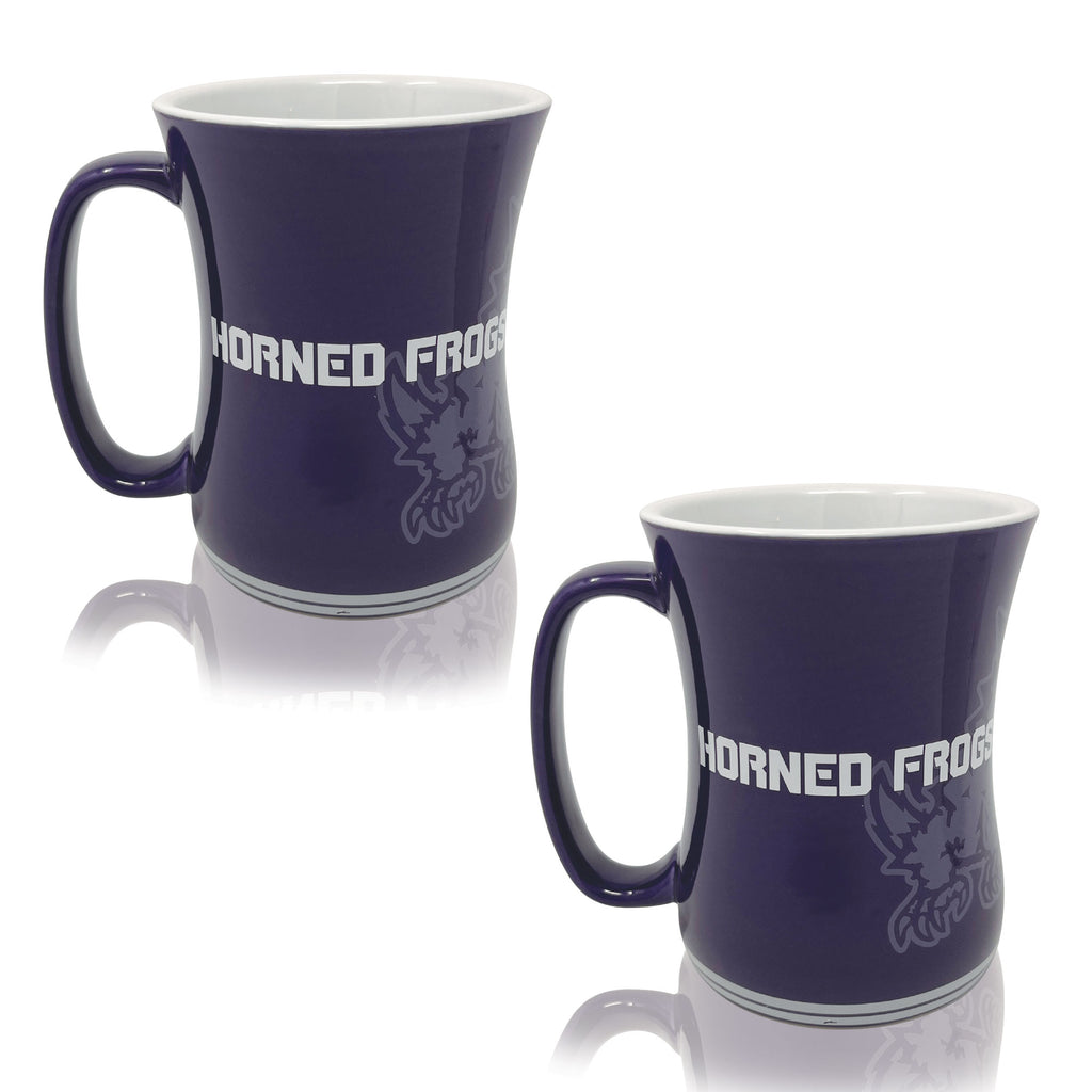 Set of 2 | 16oz TCU Horned Frogs Barista Mugs